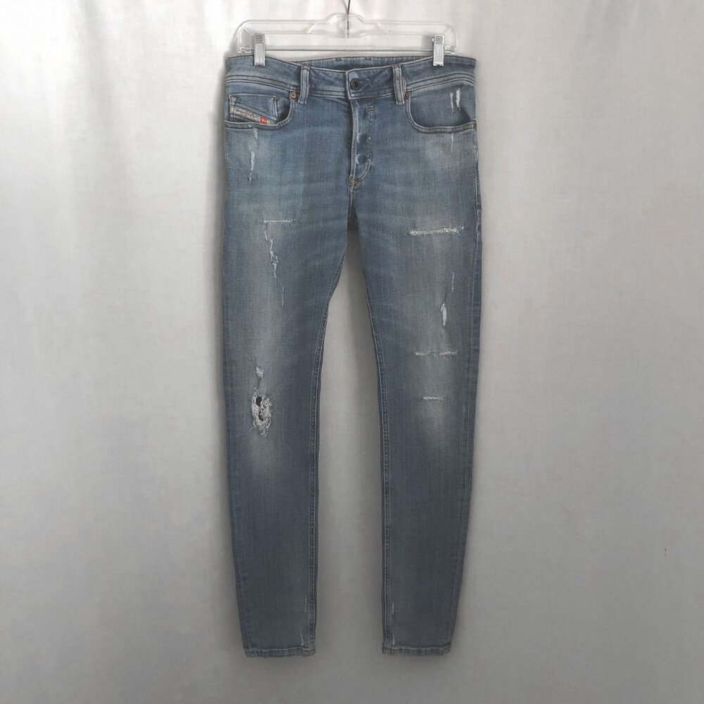 Diesel Sleenker Skinny Jeans Ripped Modern Mens 30x32
